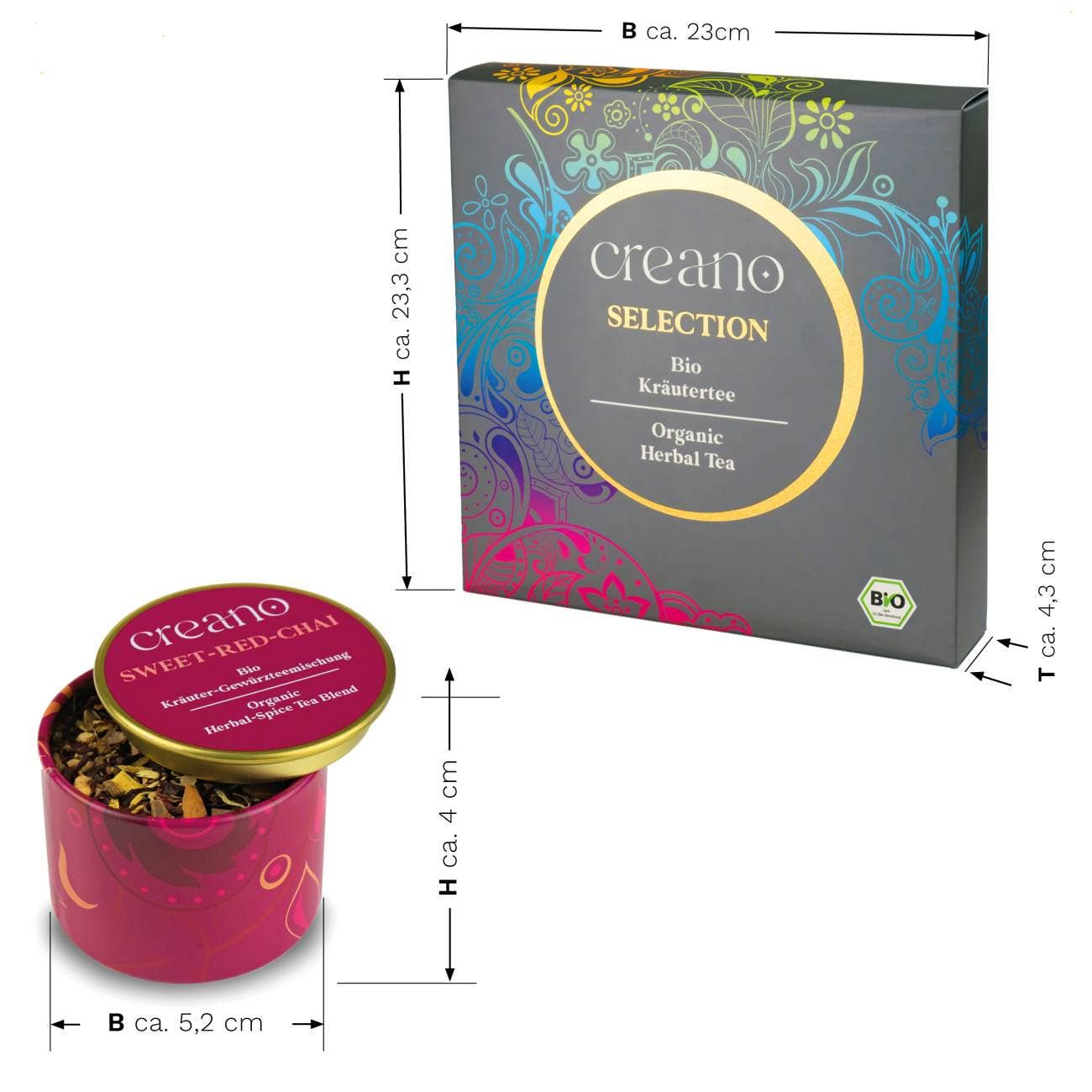 Organic Tea gift set (metal cans)