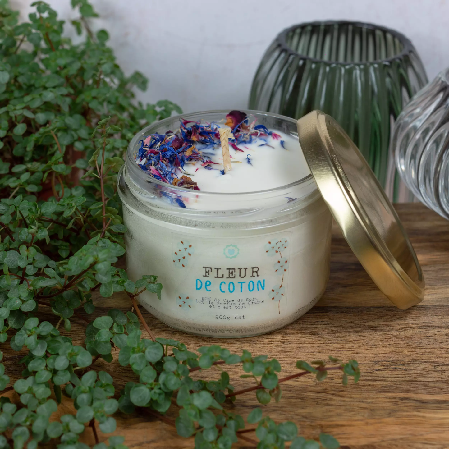 Cotton Flower Candle
