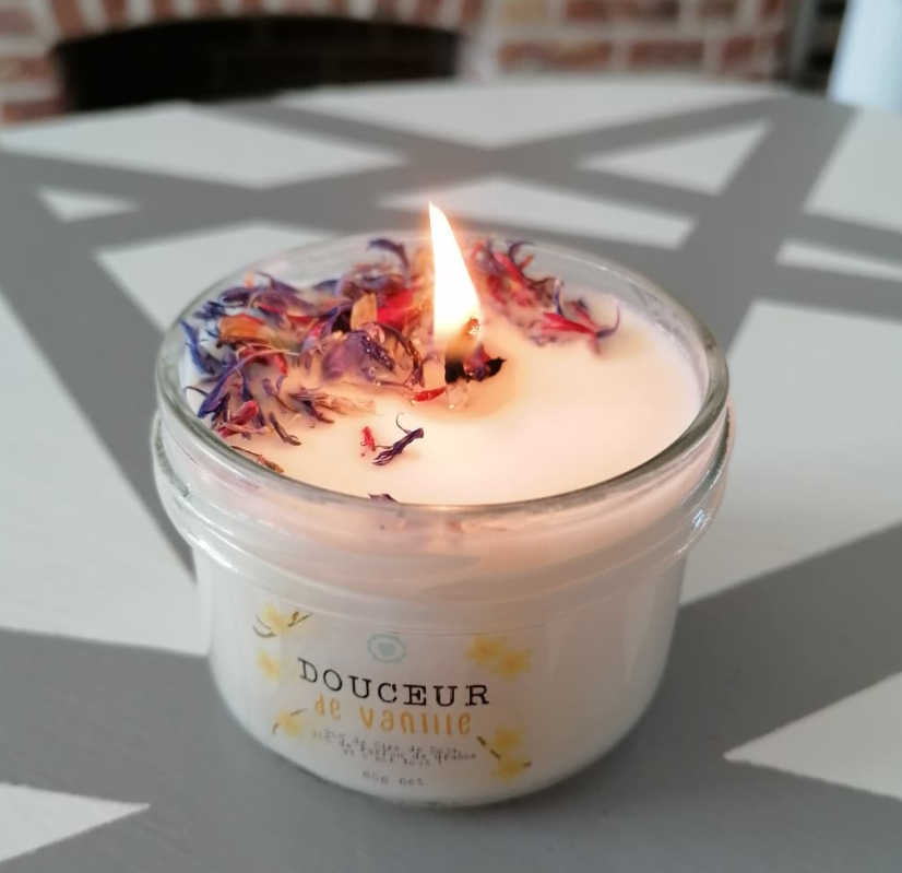 Cotton Flower Candle