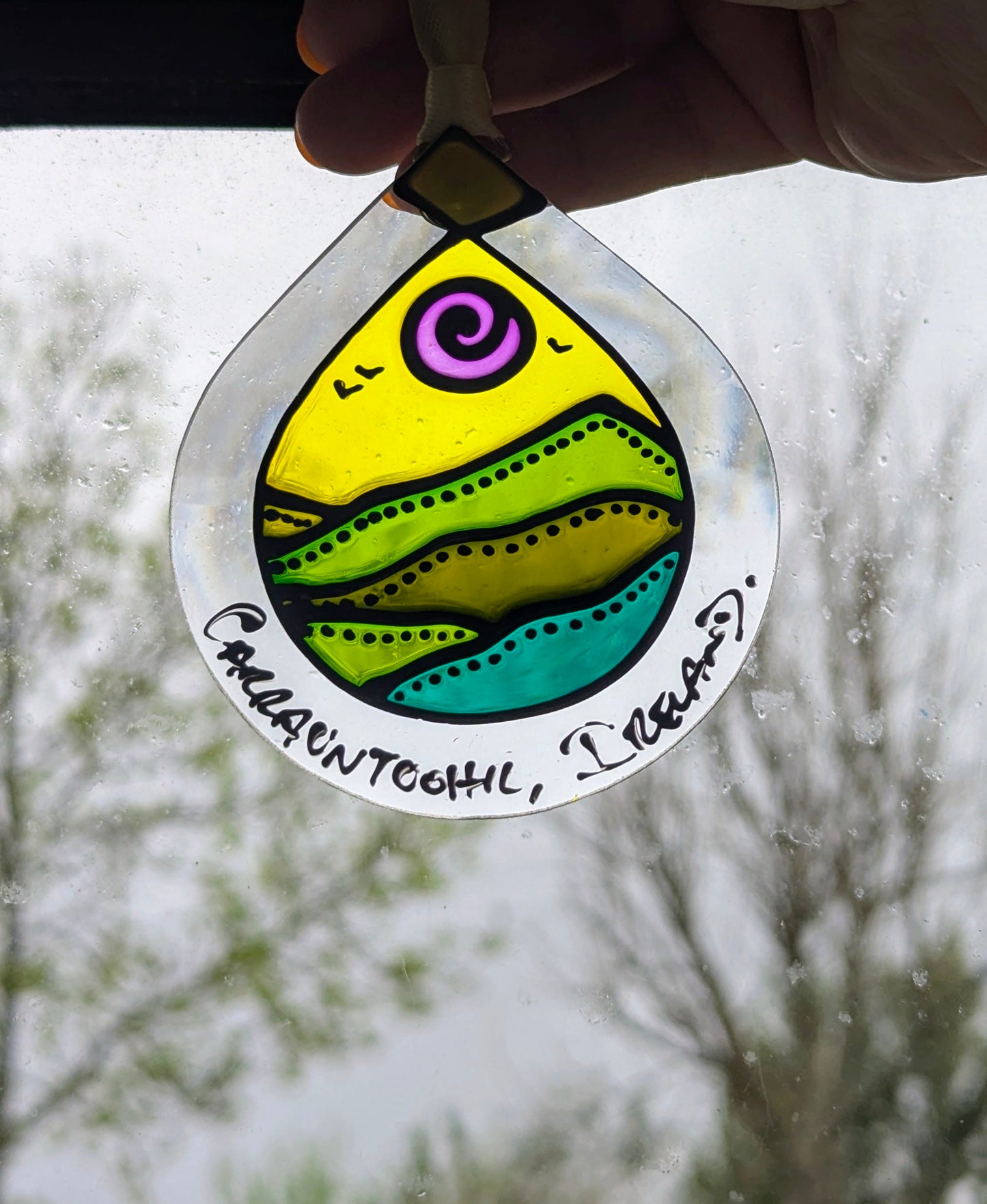 Hand-painted glass Suncatchers - Droplet (Hanging) Irish Landmarks