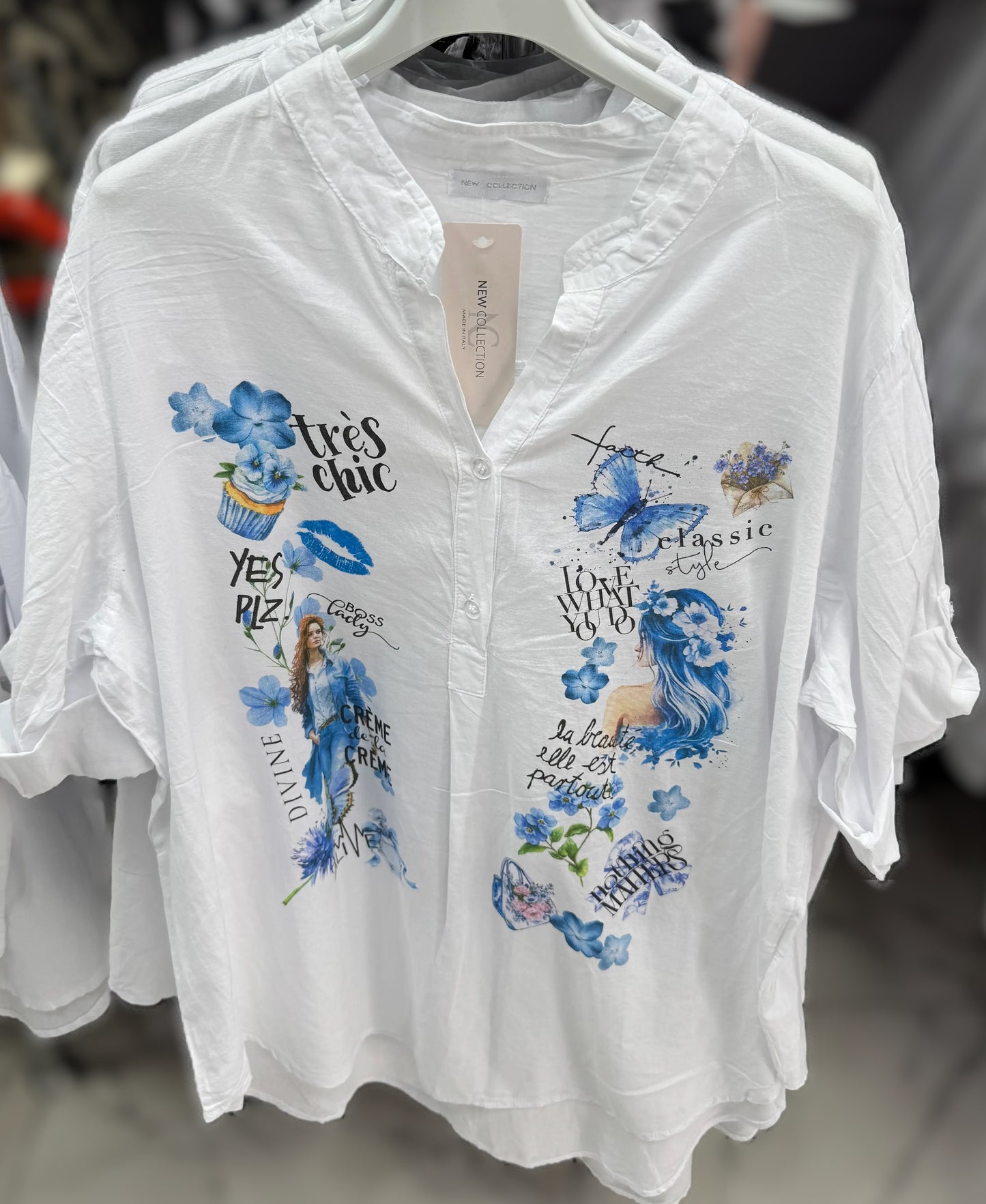 Cotton Blouse with print
