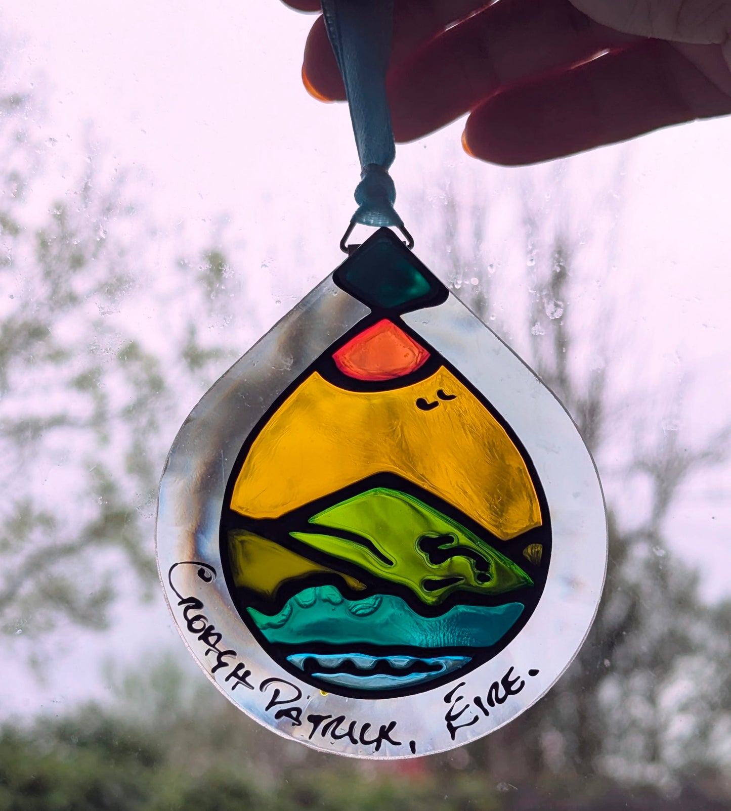 Hand-painted glass Suncatchers - Droplet (Hanging) Irish Landmarks