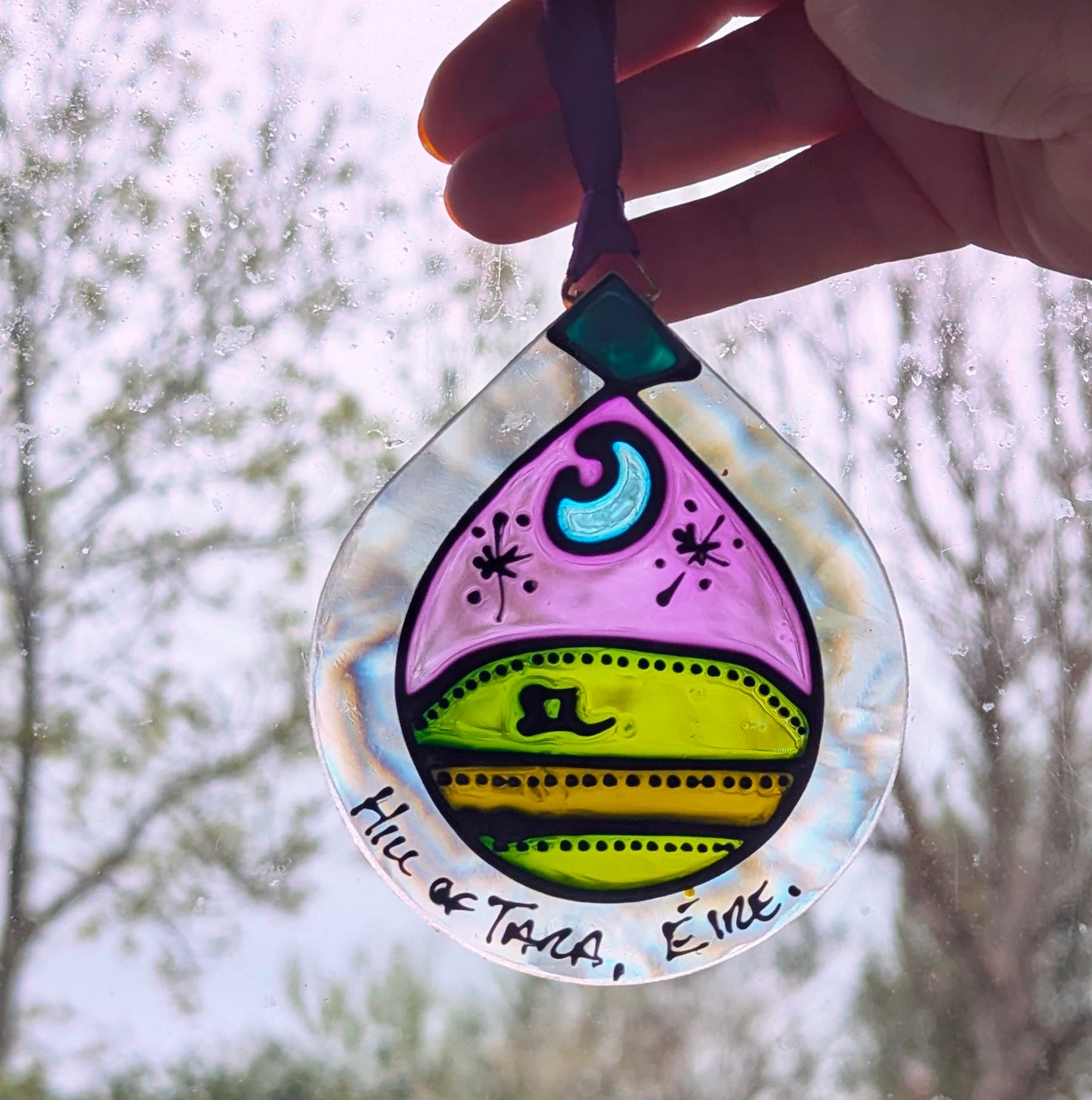 Hand-painted glass Suncatchers - Droplet (Hanging) Irish Landmarks