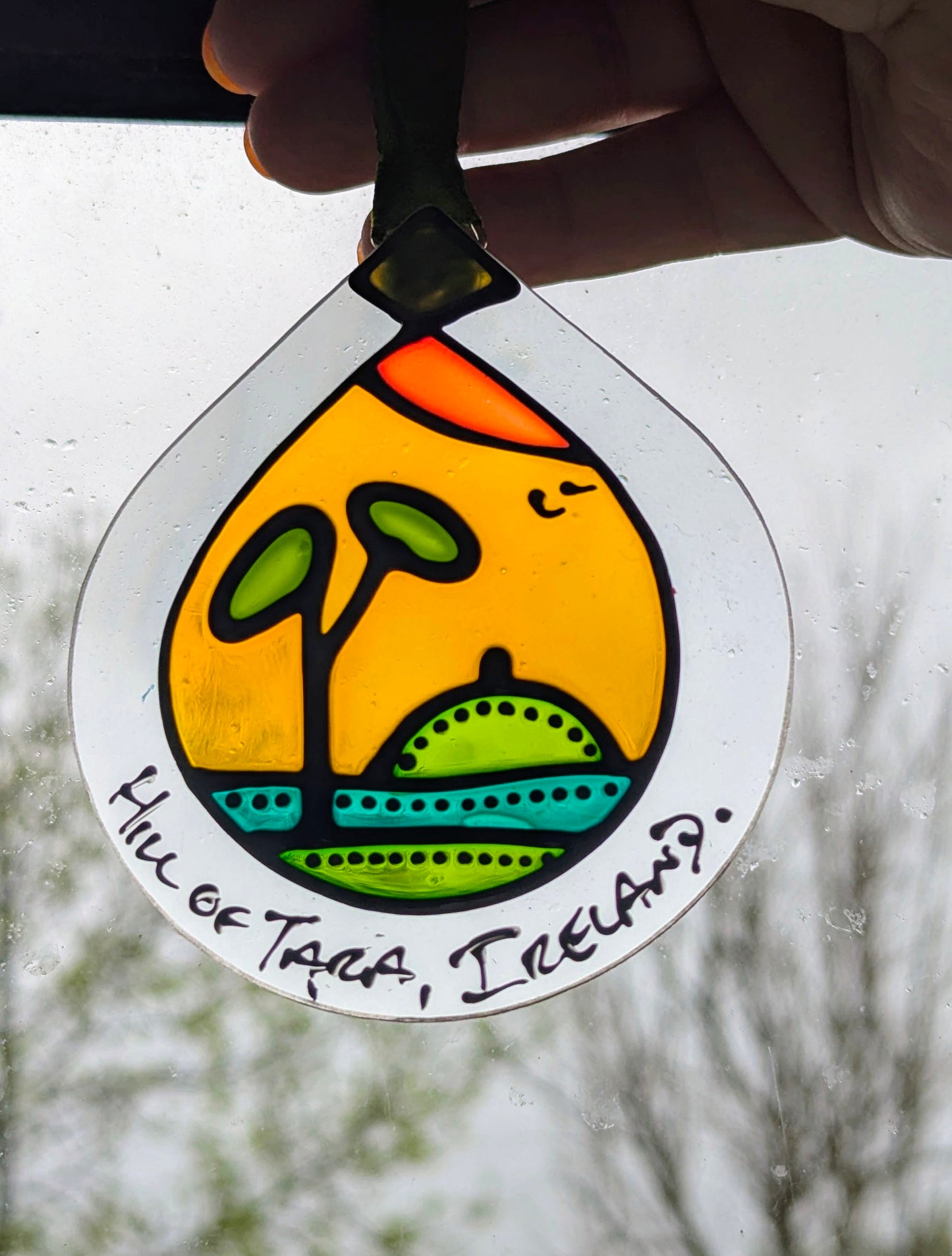 Hand-painted glass Suncatchers - Droplet (Hanging) Irish Landmarks