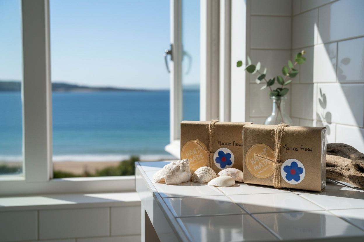 Handmade Soap Slice 100g – Marine Fresh Scent