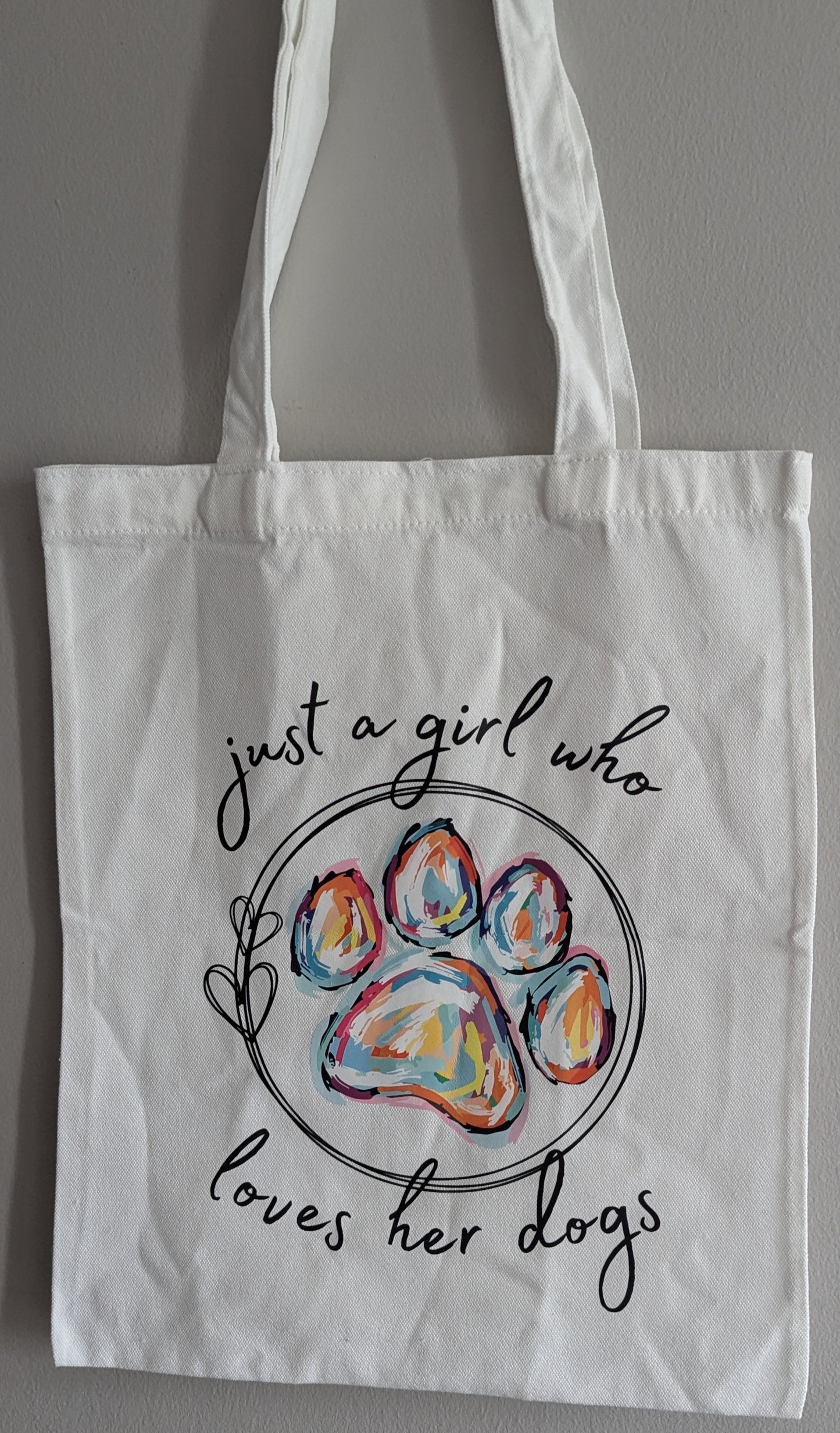 Tote Bag - Girl and Dogs