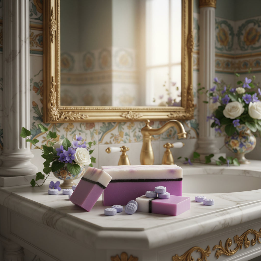 Handmade Parma Violet Soap Slice – 100 g