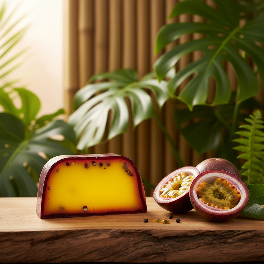 Handmade Soap Slices 100g - Tropical Paradise (Passion Fruit)