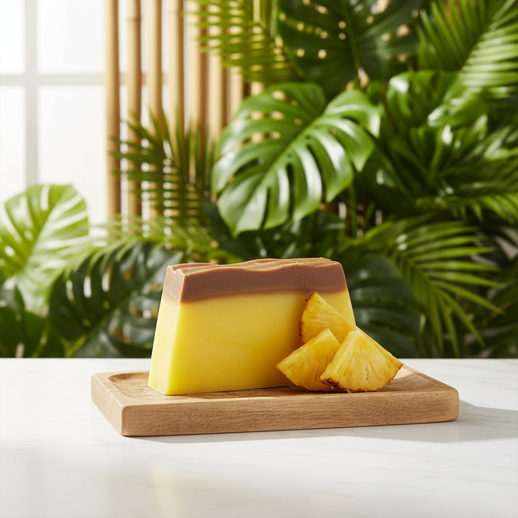 Handmade Soap Slices 100g - Tropical Paradise (Pineapple)