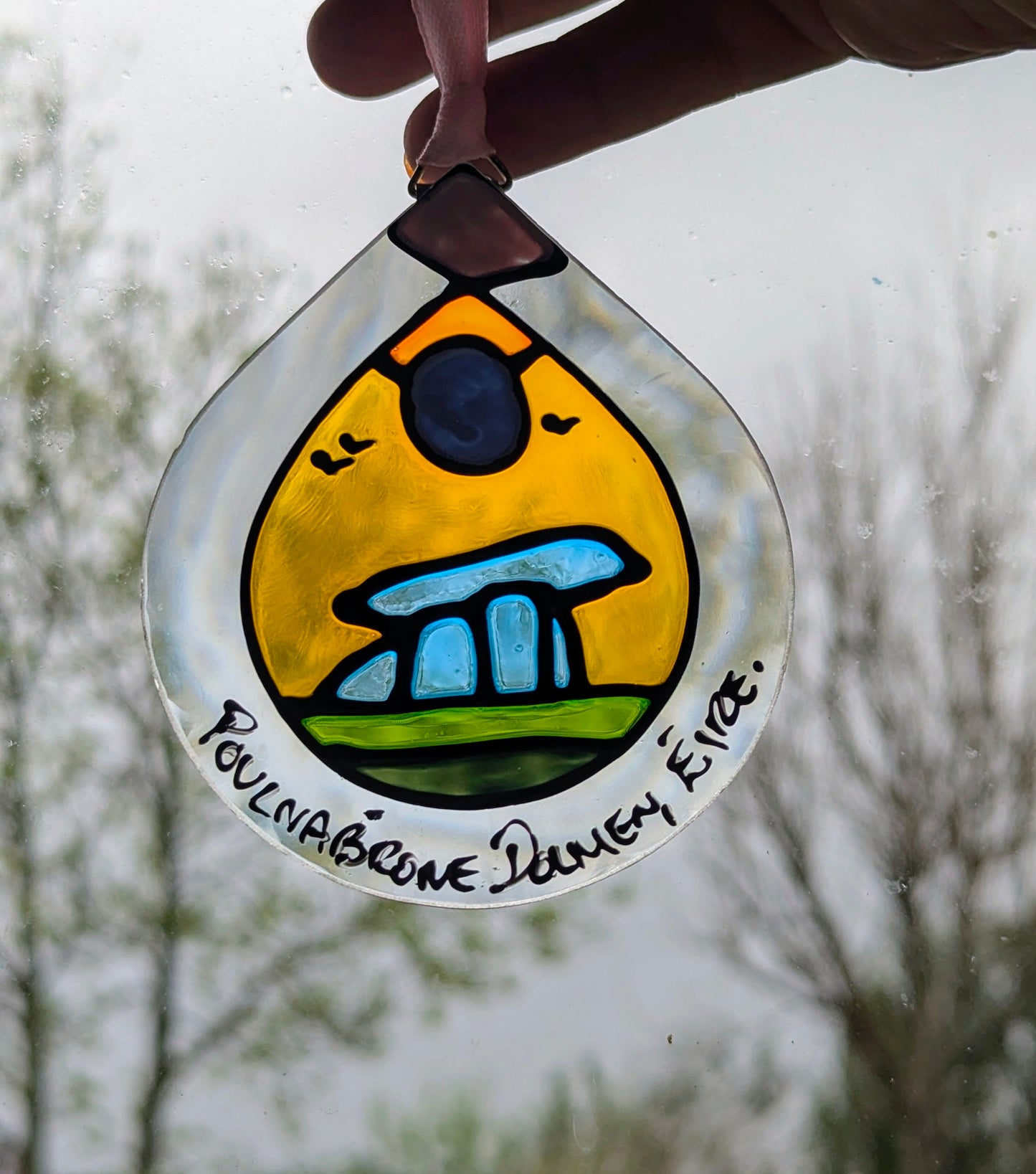 Hand-painted glass Suncatchers - Droplet (Hanging) Irish Landmarks
