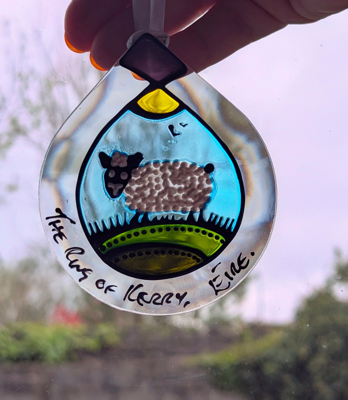 Hand-painted glass Suncatchers - Droplet (Hanging) Irish Landmarks