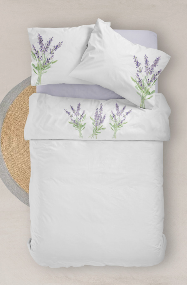 Bed Sheet Set (Top Flat Sheet + 2 pillow cases)