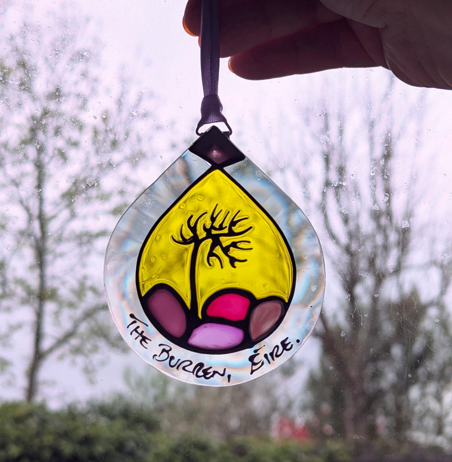 Hand-painted glass Suncatchers - Droplet (Hanging) Irish Landmarks