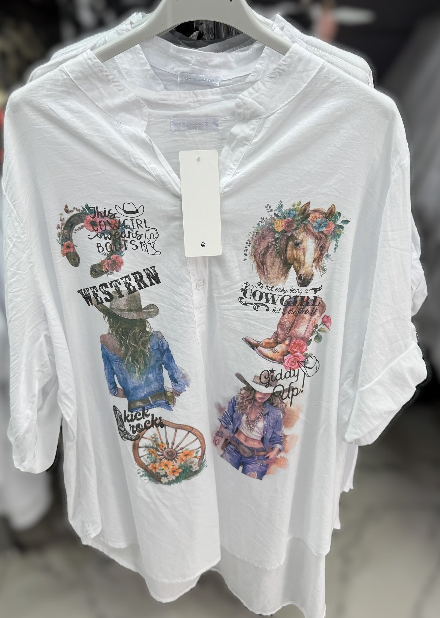 Cotton Blouse with print