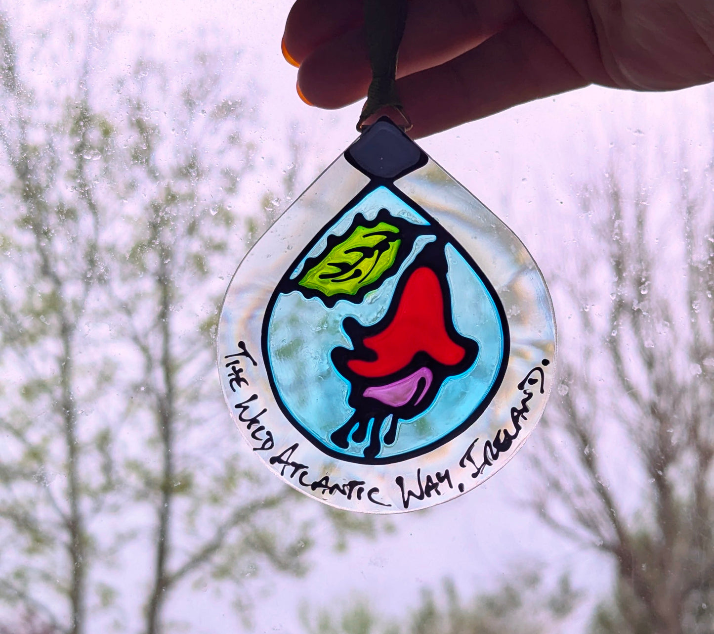 Hand-painted glass Suncatchers - Droplet (Hanging) Irish Landmarks
