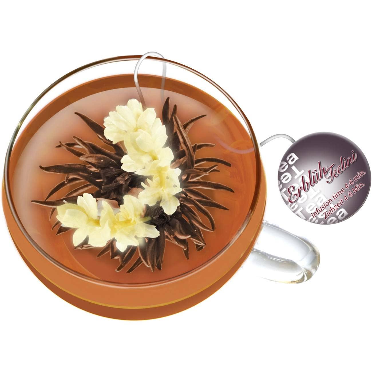 Single Black or White Tea Flowers for Teelini