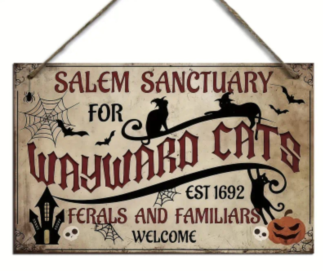 Small Decor Plaque - Salem Sanctuary for Cats