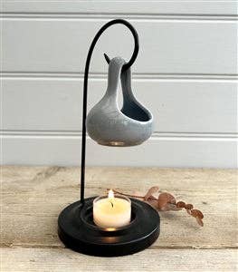 Gray water drop wax burner