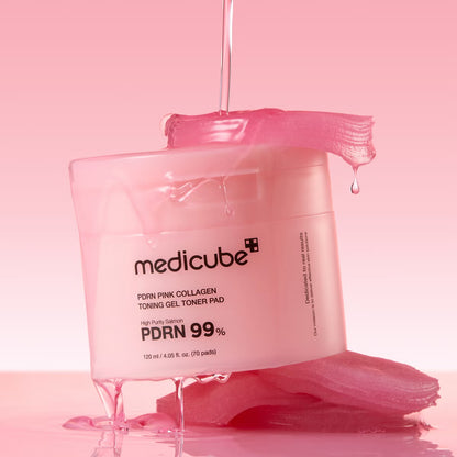MEDICUBE - PDRN Pink Collagen Toning Gel Toner Pad 120ml (70pcs)