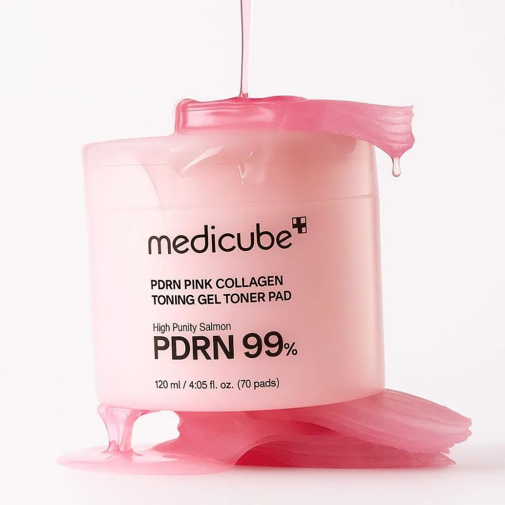 MEDICUBE - PDRN Pink Collagen Toning Gel Toner Pad 120ml (70pcs)