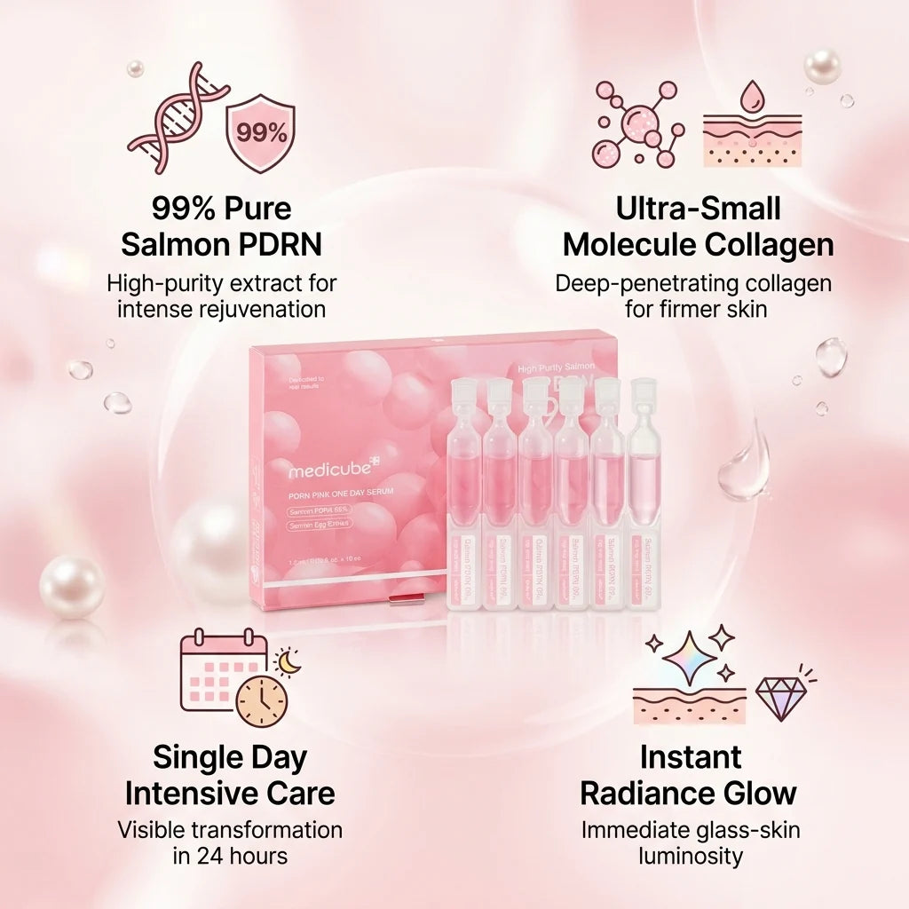 MEDICUBE - PDRN Pink One Day Serum Box (10 x 1.5ml)