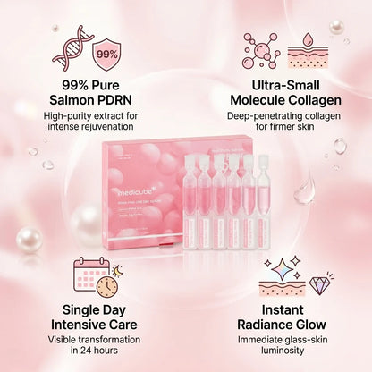 MEDICUBE - PDRN Pink One Day Serum Box (10 x 1.5ml)