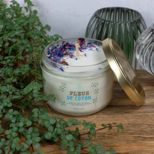 Cotton Flower Candle