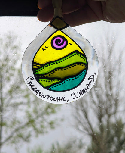 Hand-painted glass Suncatchers - Droplet (Hanging) Irish Landmarks