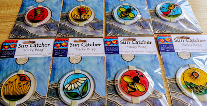 Hand-painted glass Suncatchers - Circle