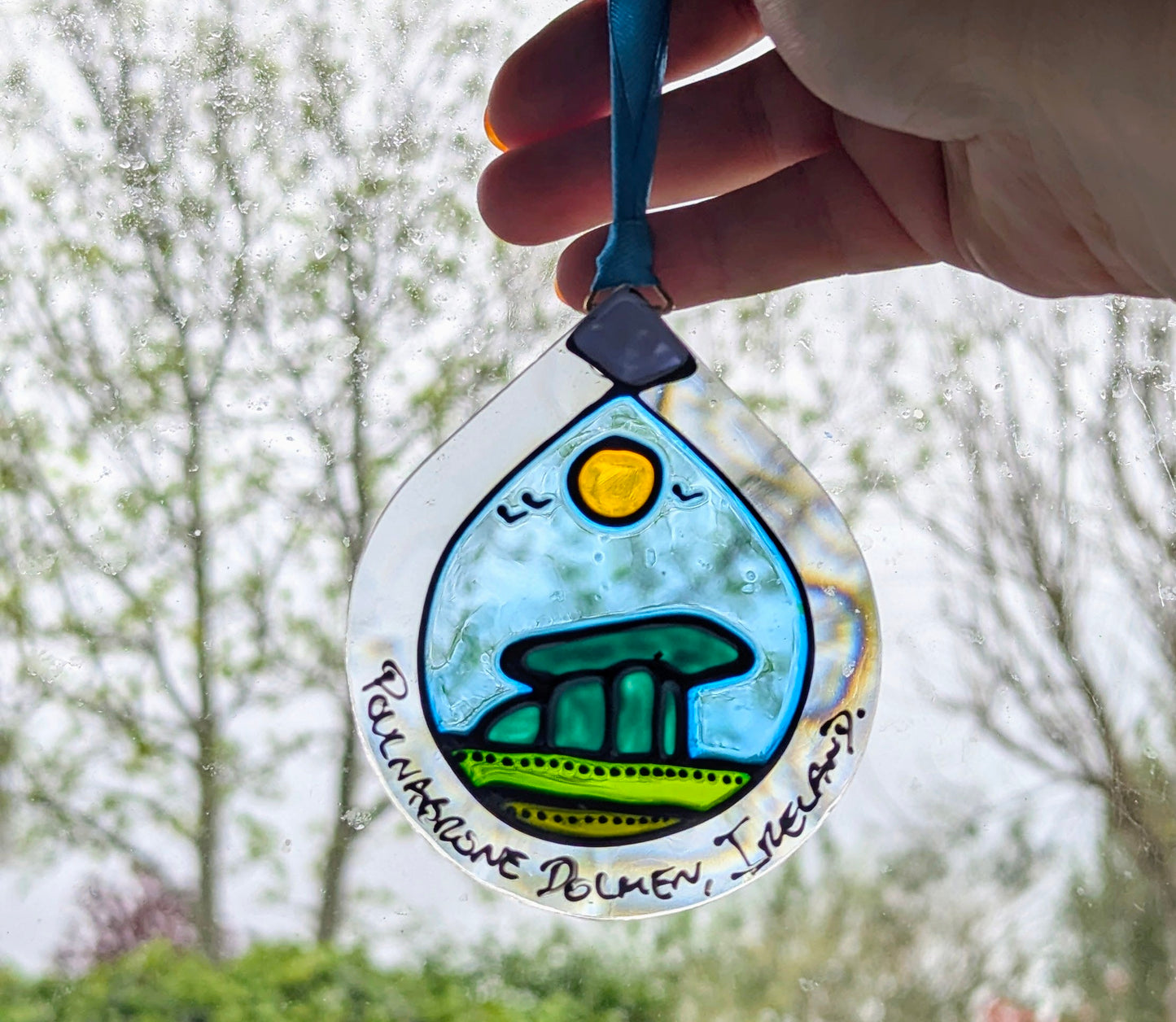 Hand-painted glass Suncatchers - Droplet (Hanging) Irish Landmarks
