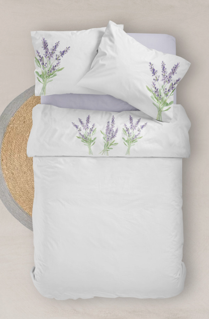 Bed Sheet Set (Top Flat Sheet + 2 pillow cases)
