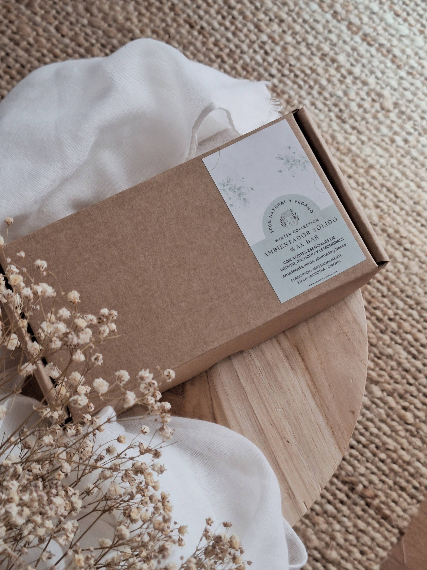 KELEPURI natural wax bar set with vetiver, patchouli and lemongrass fragrance