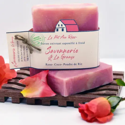 Handmade Soap Slice - The Pot Aux Roses