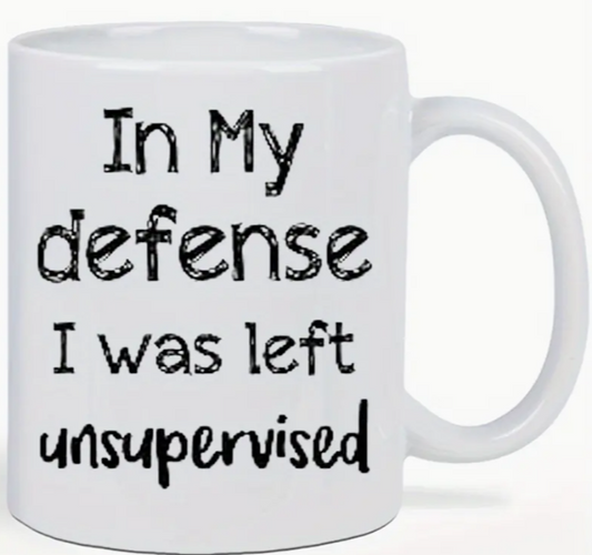 Ceramic mug - In my defense