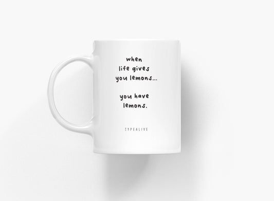 Ceramic mug - Lemons