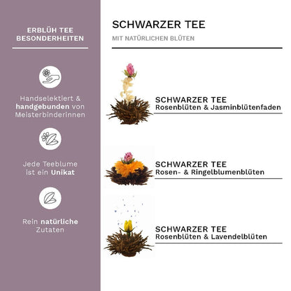 Single Black Tea Flowers for 500ml pot