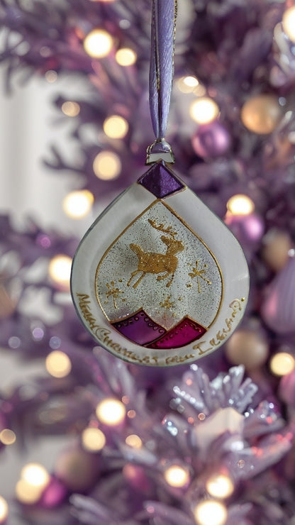 Hand-painted glass Suncatchers - Droplet (Hanging) Christmas