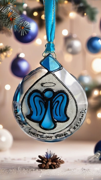 Hand-painted glass Suncatchers - Droplet (Hanging) Christmas