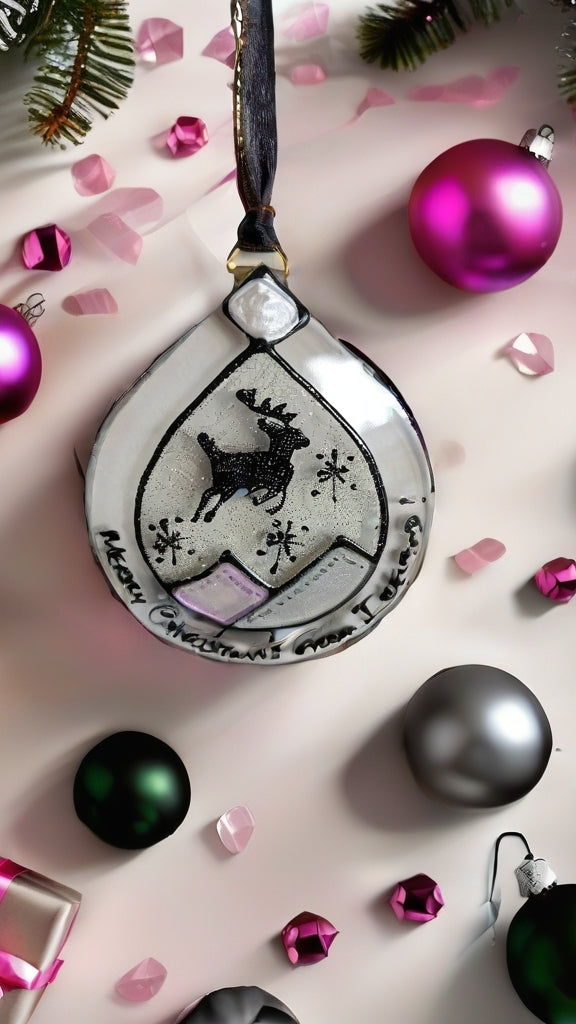 Hand-painted glass Suncatchers - Droplet (Hanging) Christmas