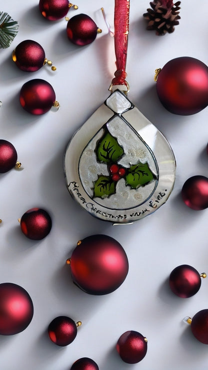 Hand-painted glass Suncatchers - Droplet (Hanging) Christmas