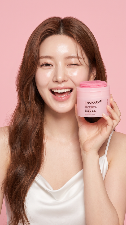 MEDICUBE - PDRN Pink Collagen Toning Gel Toner Pad 120ml (70pcs)