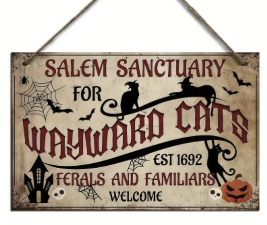 Small Decor Plaque - Salem Sanctuary for Cats