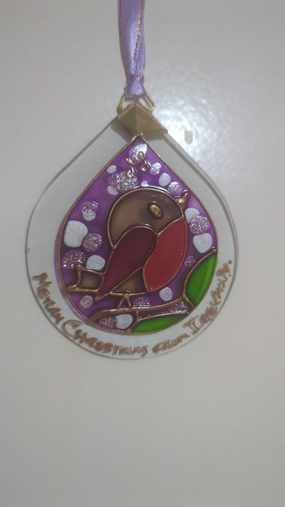 Hand-painted glass Suncatchers - Droplet (Hanging) Christmas