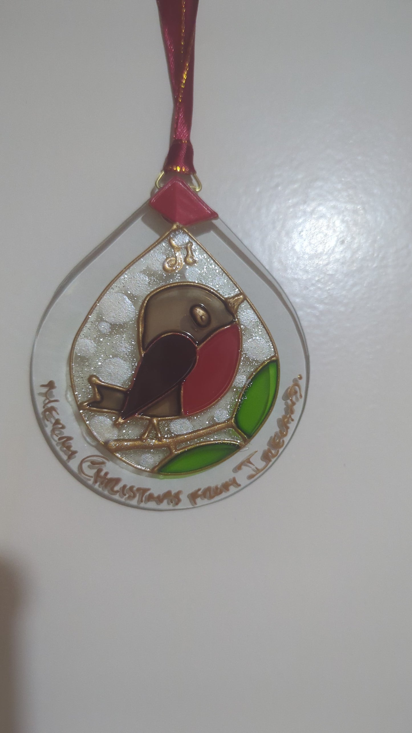 Hand-painted glass Suncatchers - Droplet (Hanging) Christmas