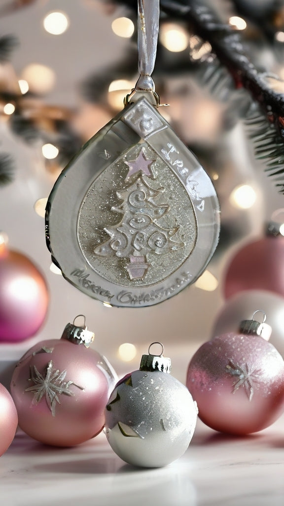 Hand-painted glass Suncatchers - Droplet (Hanging) Christmas