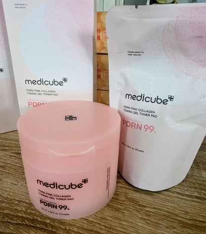 MEDICUBE - PDRN Pink Collagen Toning Gel Toner Pad 120ml (70pcs)