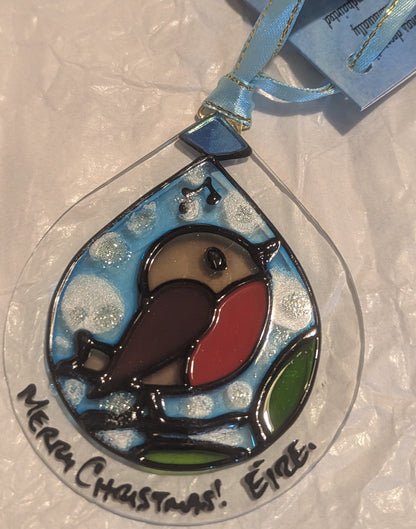 Hand-painted glass Suncatchers - Droplet (Hanging) Christmas