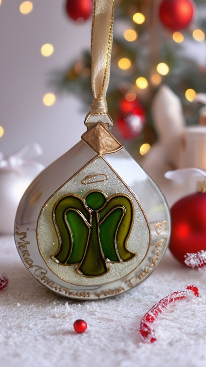 Hand-painted glass Suncatchers - Droplet (Hanging) Christmas