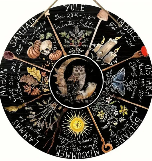 Decor Plaque - Pagan Wheel