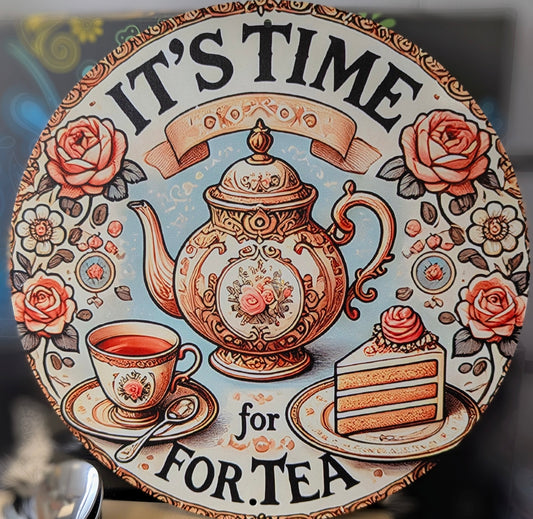 Decor Plaque - It's time for tea